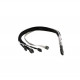 Adaptec 2272300-R 0.7M 4x Mini-SAS (SFF-8087) to 4x SATA Breakout Cable