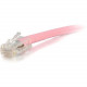 C2g -1ft Cat5e Non-Booted Unshielded (UTP) Network Patch Cable - Pink - Category 5e for Network Device - RJ-45 Male - RJ-45 Male - 1ft - Pink 00617