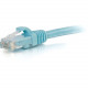 C2g 7ft Cat6a Snagless Unshielded (UTP) Network Patch Ethernet Cable-Aqua - Category 6a for Network Device - RJ-45 Male - RJ-45 Male - 10GBase-T - 7ft - Aqua 00763