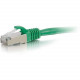 C2g 8ft Cat6 Snagless Shielded (STP) Network Patch Cable - Green - 8 ft Category 6 Network Cable for Network Device - First End: 1 x RJ-45 Male Network - Second End: 1 x RJ-45 Male Network - Patch Cable - Shielding - Gold, Nickel Plated Connector - Green 