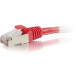 C2g 6ft Cat6 Ethernet Cable - Snagless Shielded (STP) - Red - Category 6 for Network Device - RJ-45 Male - RJ-45 Male - Shielded - 6ft - Red 00847