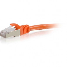 C2g 25ft Cat6 Snagless Shielded (STP) Network Patch Cable - Orange - 25 ft Category 6 Network Cable for Network Device - First End: 1 x RJ-45 Male Network - Second End: 1 x RJ-45 Male Network - Patch Cable - Shielding - Gold, Nickel Plated Connector - Ora