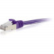 C2g -4ft Cat6 Snagless Shielded (STP) Network Patch Cable - Purple - Category 6 for Network Device - RJ-45 Male - RJ-45 Male - Shielded - 4ft - Purple 00900