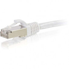 C2g -25ft Cat6 Snagless Shielded (STP) Network Patch Cable - White - Category 6 for Network Device - RJ-45 Male - RJ-45 Male - Shielded - 25ft - White 00928