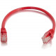 C2g 6in Cat5e Snagless Unshielded (UTP) Network Patch Cable - Red - Category 5e for Network Device - RJ-45 Male - RJ-45 Male - 6in - Red 00935
