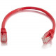 C2g 6in Cat6 Snagless Unshielded (UTP) Network Patch Cable - Red - Category 6 for Network Device - RJ-45 Male - RJ-45 Male - 6in - Red 00955