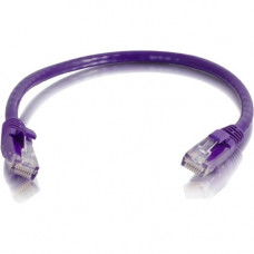 C2g 6in Cat6 Snagless Unshielded (UTP) Network Patch Cable - Purple - Category 6 for Network Device - RJ-45 Male - RJ-45 Male - 6in - Purple - RoHS Compliance 00958