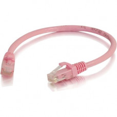 C2g 6in Cat6 Snagless Unshielded (UTP) Network Patch Cable - Pink - Category 6 for Network Device - RJ-45 Male - RJ-45 Male - 6in - Pink 00960