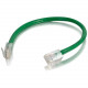 C2g 6in Cat6 Non-Booted Unshielded (UTP) Network Patch Cable - Green - Slim Category 6 for Network Device - RJ-45 Male - RJ-45 Male - 6in - Green 00964
