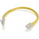 C2g 6in Cat6 Non-Booted Unshielded (UTP) Network Patch Cable - Yellow - Slim Category 6 for Network Device - RJ-45 Male - RJ-45 Male - 6in - Yellow 00966