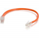 C2g 6in Cat6 Non-Booted Unshielded (UTP) Network Patch Cable - Orange - Slim Category 6 for Network Device - RJ-45 Male - RJ-45 Male - 6in - Orange 00967