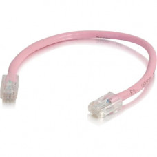 C2g 6in Cat6 Non-Booted Unshielded (UTP) Network Patch Cable - Pink - Slim Category 6 for Network Device - RJ-45 Male - RJ-45 Male - 6in - Pink 00970