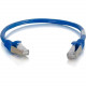 C2g 6in Cat6a Snagless Shielded (STP) Network Patch Cable - Blue - Category 6a for Network Device - RJ-45 Male - RJ-45 Male - Shielded - 10GBase-T - 6in - Blue 00973