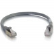 C2g 6in Cat6 Snagless Shielded (STP) Network Patch Cable - Gray - Category 6 for Network Device - RJ-45 Male - RJ-45 Male - Shielded - 6in - Gray 00979