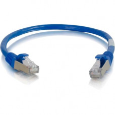 C2g 6in Cat6 Snagless Shielded (STP) Network Patch Cable - Blue - Category 6 for Network Device - RJ-45 Male - RJ-45 Male - Shielded - 6in - Blue 00980