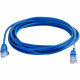 C2g 6in Cat5e Snagless Unshielded (UTP) Slim Network Patch Cable - Blue - Slim Category 5e for Network Device - RJ-45 Male - RJ-45 Male - 6in - Blue 01017