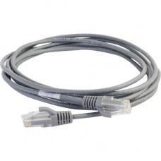C2g 4ft Cat6 Snagless Unshielded (UTP) Slim Network Patch Cable - Gray - Slim Category 6 for Network Device - RJ-45 Male - RJ-45 Male - 4ft - Gray 01090