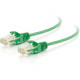 C2g 1ft Cat6 Snagless Unshielded (UTP) Slim Ethernet Network Patch Cable - Green - 1 ft Category 6 Network Cable for Network Device - First End: 1 x RJ-45 Male Network - Second End: 1 x RJ-45 Male Network - Patch Cable - 28 AWG - Green 01160