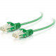 C2g 3ft Cat6 Snagless Unshielded (UTP) Slim Ethernet Network Patch Cable - Green - 3 ft Category 6 Network Cable for Network Device - First End: 1 x RJ-45 Male Network - Second End: 1 x RJ-45 Male Network - Patch Cable - 28 AWG - Green 01161