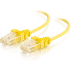 C2g 5ft Cat6 Ethernet Cable - Slim - Snagless Unshielded (UTP) - Yellow - 5 ft Category 6 Network Cable for Network Device - First End: 1 x RJ-45 Male Network - Second End: 1 x RJ-45 Male Network - Patch Cable - 28 AWG - Yellow 01172