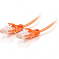 C2g 3ft Cat6 Snagless Unshielded (UTP) Slim Ethernet Network Patch Cable - Orange - 3 ft Category 6 Network Cable for Network Device - First End: 1 x RJ-45 Male Network - Second End: 1 x RJ-45 Male Network - Patch Cable - 28 AWG - Orange 01176