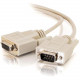C2g 15ft DB9 M/F Extension Cable - Beige - DB-9 Male - DB-9 Female - 15ft - White 02713