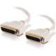 C2g 25ft DB25 M/M Serial RS232 Cable - DB-25 Male Serial - DB-25 Male - 25ft - Beige 02670