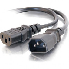 C2g 6ft Power Extension Cord - 18 AWG - IEC320C14 to IEC320C13 - Extend the length of your power cord for more flexibility - TAA Compliance 03141