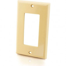 C2g Decorative Style Cutout Single Gang Wall Plate - Ivory - Ivory 03724