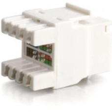 C2g Cat5E RJ45 UTP Keystone Jack - White - RJ-45, 110-punchdown 03791