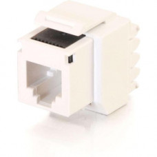 C2g Cat3 RJ12 Keystone Jack - White - 110 03801