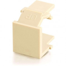 C2g Snap-In Blank Keystone Insert Module - Ivory - Ivory 03810