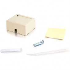 C2g 2-Port Keystone Jack Surface Mount Box - Ivory - 2 x Socket(s) - Ivory 03832