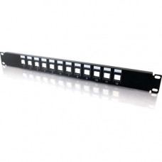 C2g 12-Port Blank Keystone/Multimedia Patch Panel - 12 03857