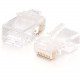 C2g RJ45 10x10 Modular Plug for Round Stranded Cable - RJ-45 - TAA Compliance 04744