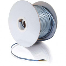 C2g 1000ft 28 AWG 4-Conductor Silver Satin Modular Cable Reel - 1000ft - Silver 07193