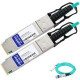 AddOn QSFP28 Network Cable - 6.56 ft QSFP28 Network Cable for Network Device - First End: 1 x QSFP28 Male Network - Second End: 1 x QSFP28 Male Network - 12.50 GB/s - Aqua - 1 Pack - TAA Compliant - TAA Compliance 100FRRF0020-AO