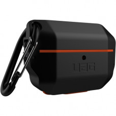 Urban Armor Gear Hard Case Carrying Case Apple AirPods Pro, AirPods - Black - Weather Proof, Water Resistant, Dust Resistant, Drop Resistant - Polycarbonate, Silicone Interior, Stainless Steel - Carabiner Clip 10225F114097