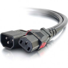 C2g 15ft Locking C14 to C13 10A 250V Power Cord Black - For Server, Switch - 250 V AC / 10 A - Black - 15 ft Cord Length 10362