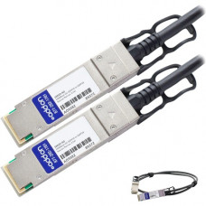 AddOn QSFP28 Network Cable - 1.64 ft Twinaxial Network Cable for Network Device, Transceiver - First End: 1 x QSFP28 Male Network - Second End: 1 x QSFP28 Male Network - 100 Gbit/s - 1 Pack - TAA Compliant - TAA Compliance 10410-AO