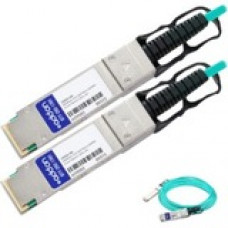 AddOn Fiber Optic Network Cable - 9.84 ft Fiber Optic Network Cable for Network Device - First End: 1 x QSFP28 Male Network - Second End: 1 x QSFP28 Male Network - 100 Gbit/s - 1 Pack - TAA Compliant - TAA Compliance 10433-AO