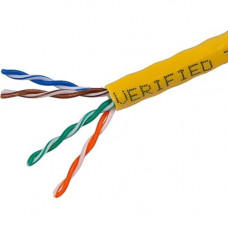 Monoprice Cat. 5e UTP Network Cable - 1000 ft Category 5e Network Cable for Network Device - Bare Wire - Bare Wire - Yellow 12773