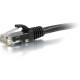 C2g 1ft Cat5e Ethernet Cable - Snagless Unshielded (UTP) - Black - Category 5e for Network Device - RJ-45 Male - RJ-45 Male - 1ft - Black 26969