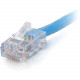 C2g -1ft Cat6 Non-Booted Network Patch Cable (Plenum-Rated) - Blue - Category 6 for Network Device - RJ-45 Male - RJ-45 Male - Plenum-Rated - 1ft - Blue 15277