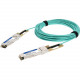 AddOn Fiber Optic Network Cable - 3.28 ft Fiber Optic Network Cable for Network Device, Transceiver, Server, Storage Device - First End: 1 x QSFP28 Network - Second End: 1 x QSFP28 Network - 112 Gbit/s - 1 - TAA Compliant 160-9460-001-AO