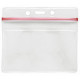 Brady Horizontal Top-Load Badge Holder - 3.62" x 4.12" - Vinyl - 100 Pack - Clear - TAA Compliance 1815-1010