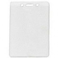 Brady Vertical Top-Load Badge Holder - 4.75" x 3.25" - Vinyl - 100 / Pack - Clear - TAA Compliance 1815-1450