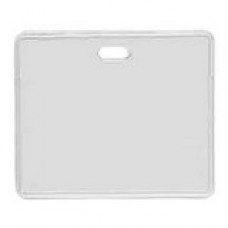 Brady Horizontal Top-Load Proximity Card Badge Holder with Slot - 3" x 4" - Vinyl - 100 / Pack - Clear - TAA Compliance 1840-5010