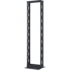 C2g Ortronics Homaco 2-Post DirectPath Equipment Rack - Rack - open frame - black - 45U - 19" - TAA Compliance 19-84-T2SD-CMB