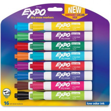 Newell Rubbermaid Expo Low-Odor Dry Erase Chisel Tip Markers - Chisel Marker Point Style - Assorted - 16 / Set - TAA Compliance 1927526